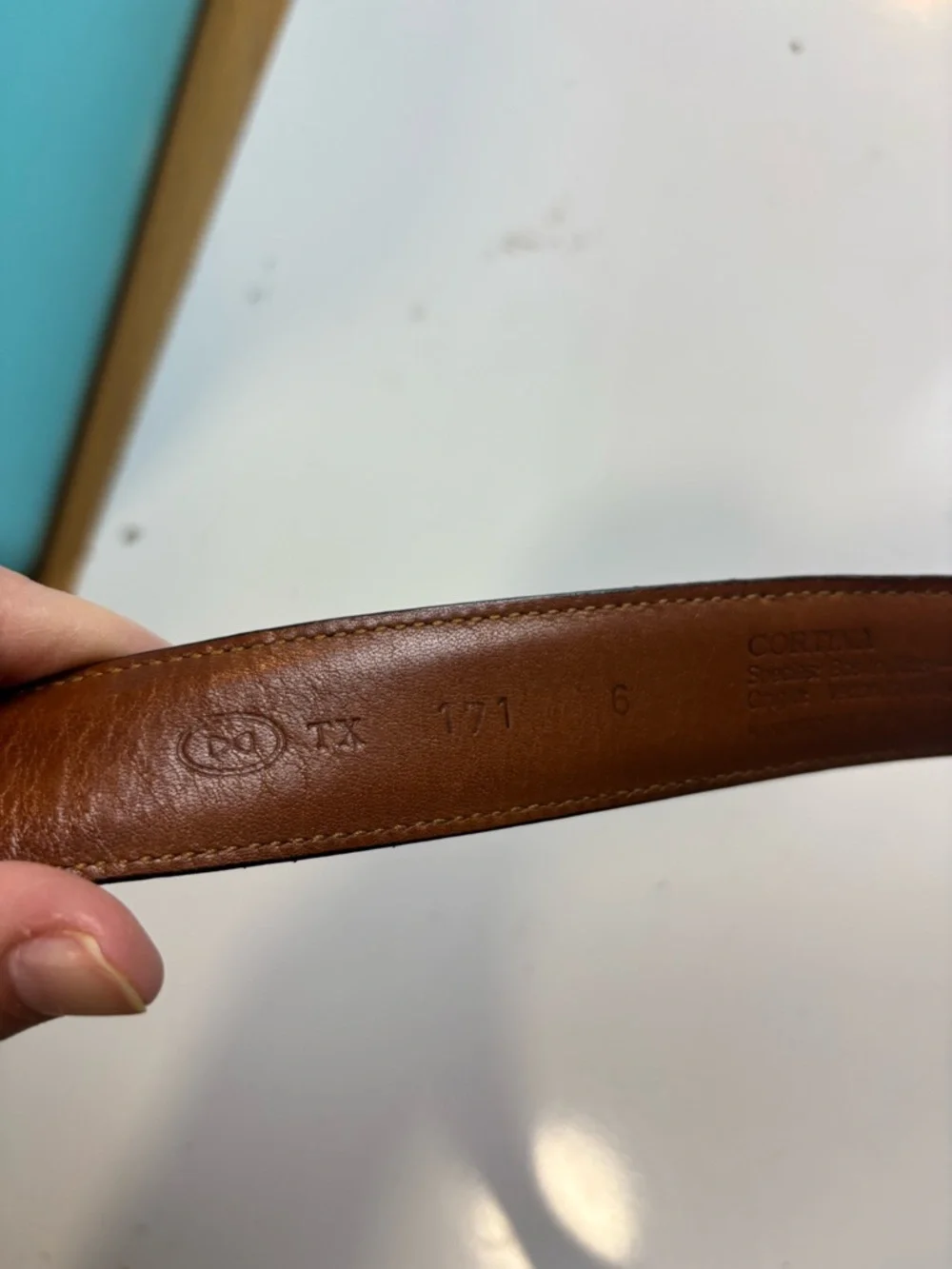 Trafalgar Cortina brown leather belt sz‎ 36